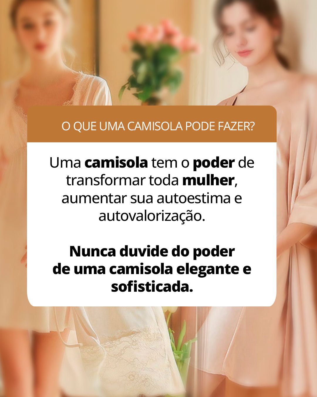 Camisola de Renda em Tule e Calcinha - Stella Bernardi