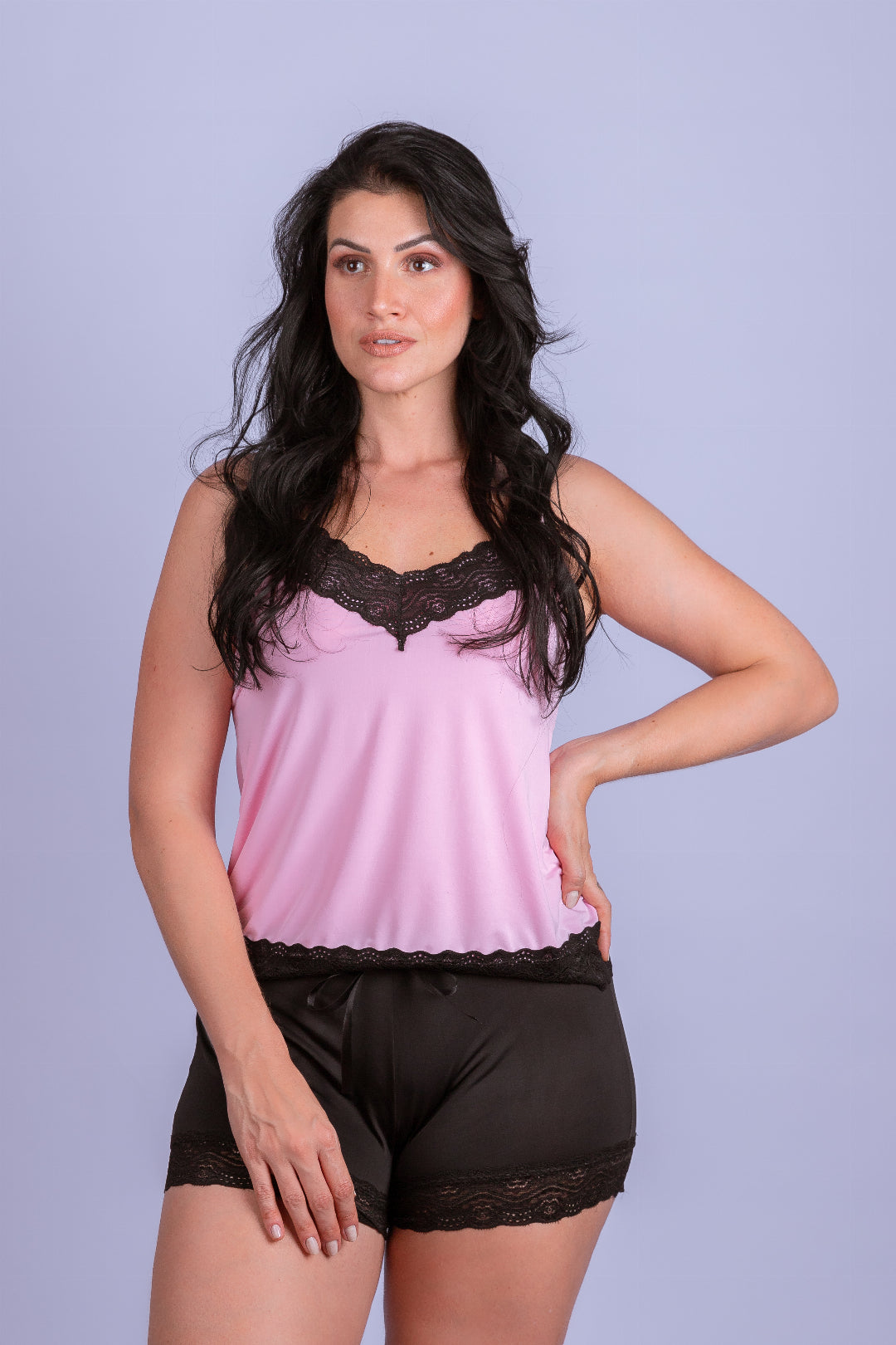 Babydoll de Renda e Liganete - Stella Bernardi