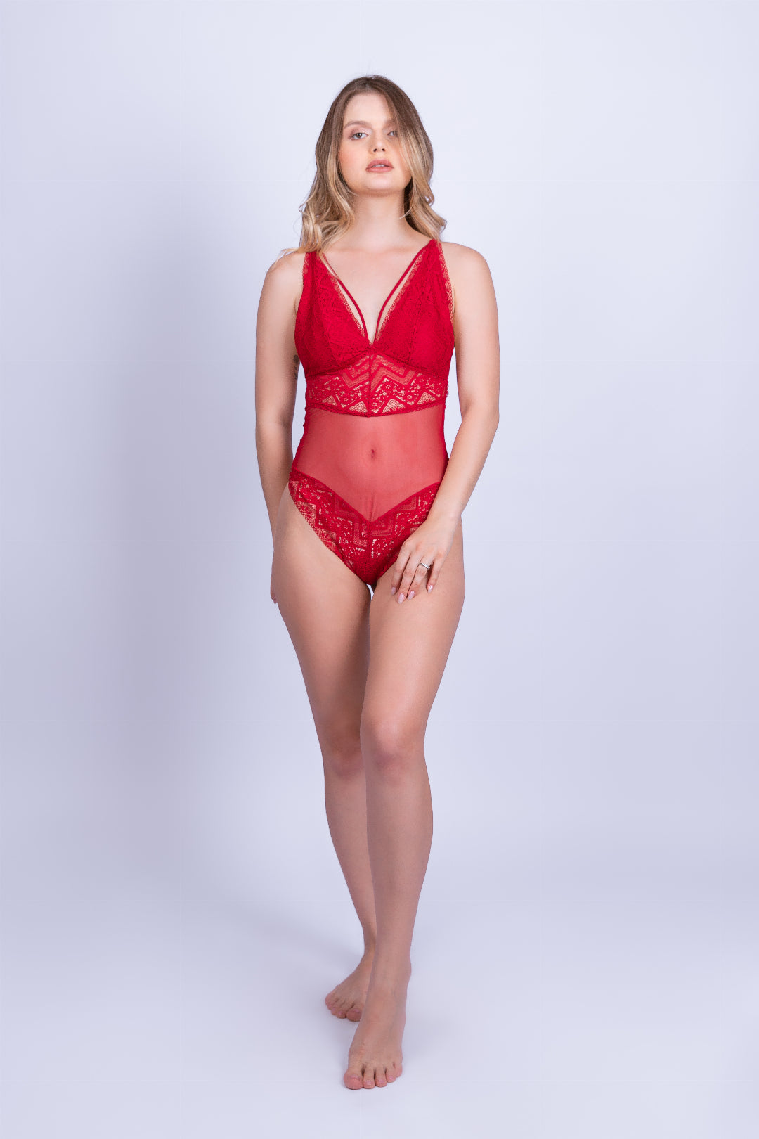 Body de Renda e Tule - Stella Bernardi