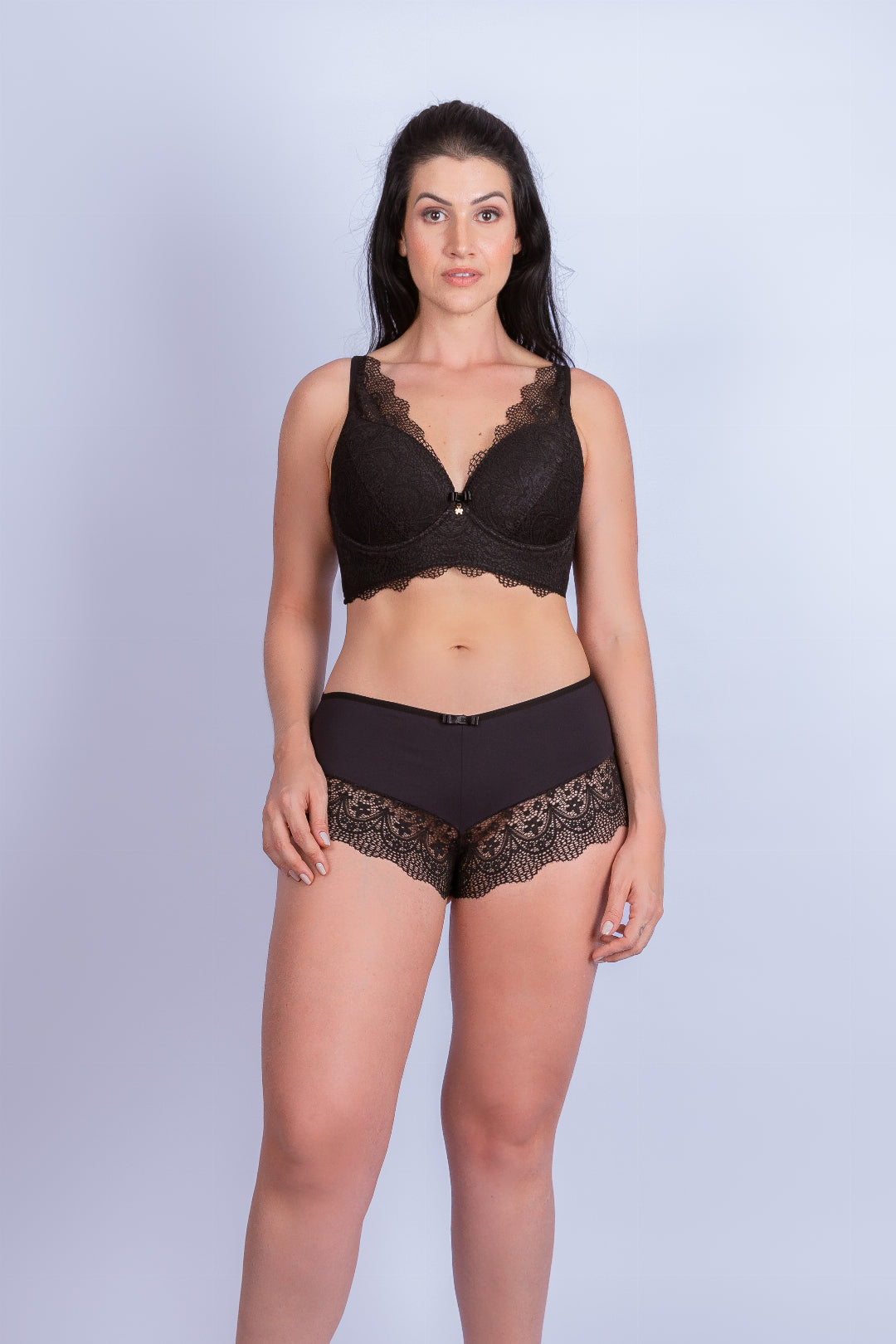 Calcinha de Renda e Sutiã Plus Size - Stella Bernardi