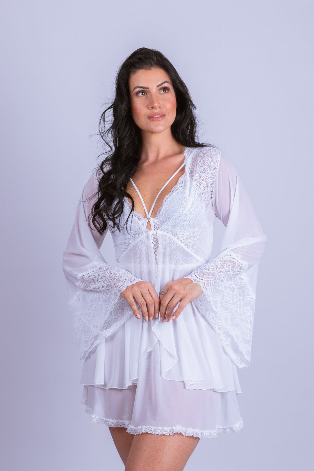 Robe de Renda e Tule Mullet - Stella Bernardi