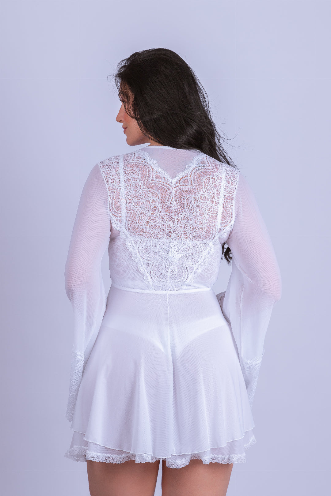 Robe de Renda e Tule Mullet - Stella Bernardi