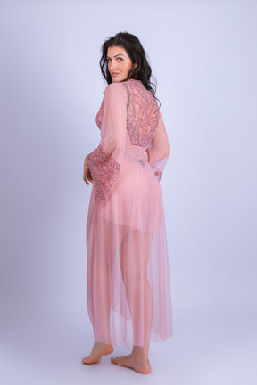 Robe de Renda Bicolor Longo Luxury - Stella Bernardi