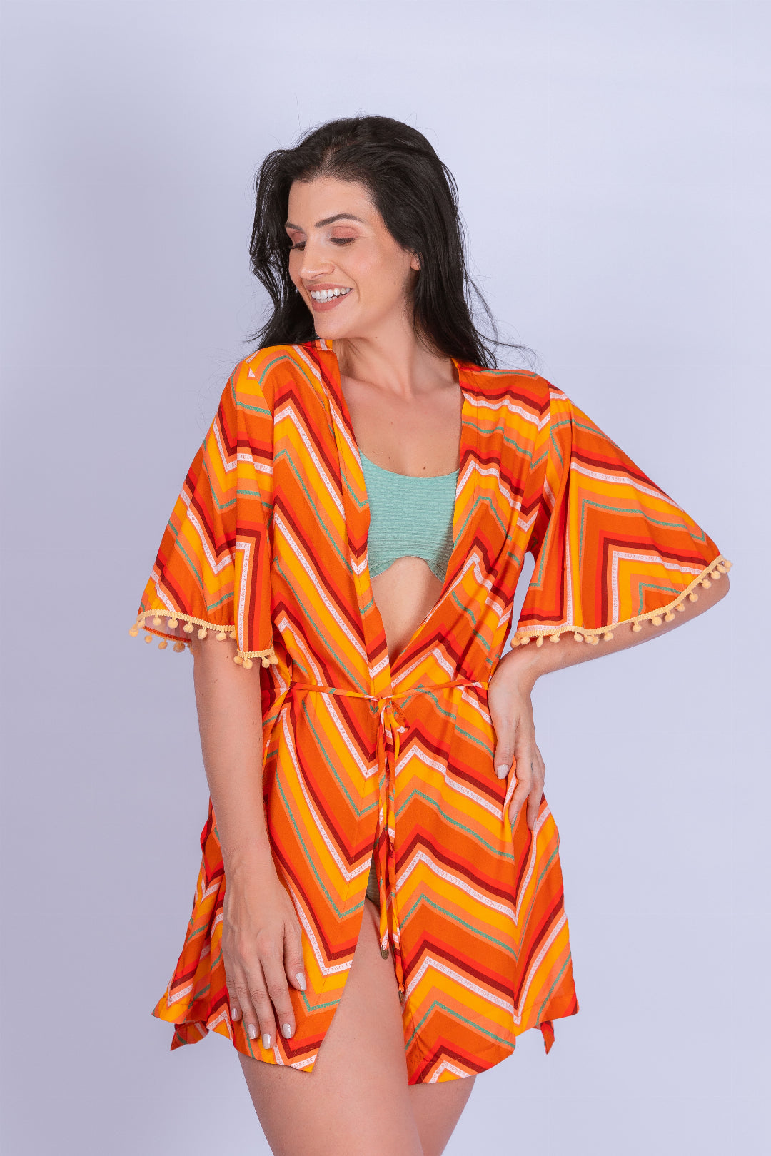 Saída de Praia Vestido em Viscose - Stella Bernardi