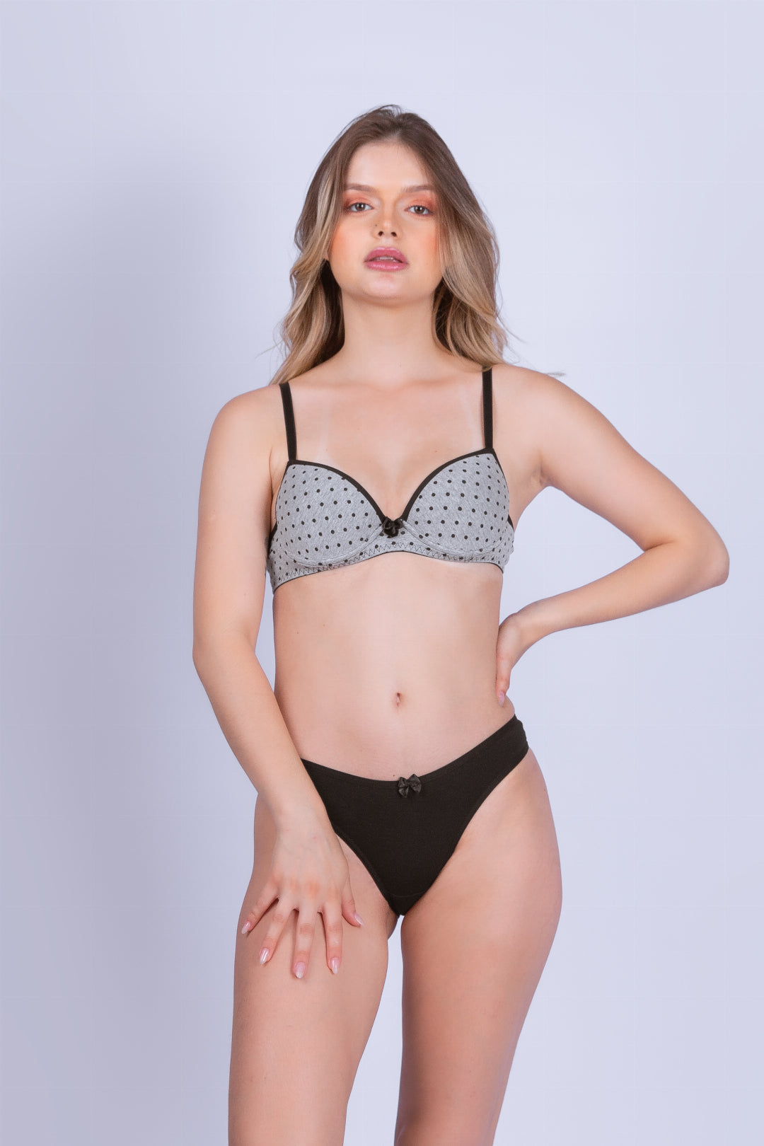 Calcinha e Sutiã de Algodão Luxury - Stella Bernardi
